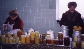 Honey at a Donetsk market