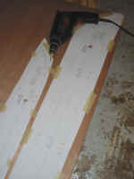 Wiring holes drilled