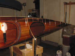 Thickened epoxy in the seam stregthens the joint.