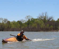 Bracking, low-brace turn.