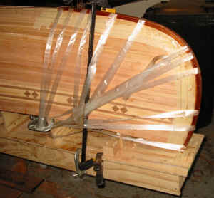 Shock cord does a better job of holding the stem down, but I didn't have any handy.