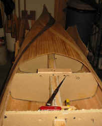 Stern view of the cockpit cutout