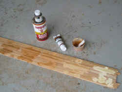 putty color test, before epoxy.